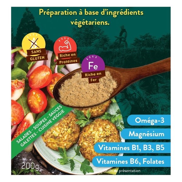 NutriVég'  : préparation à usages multiples pour végétariens.
